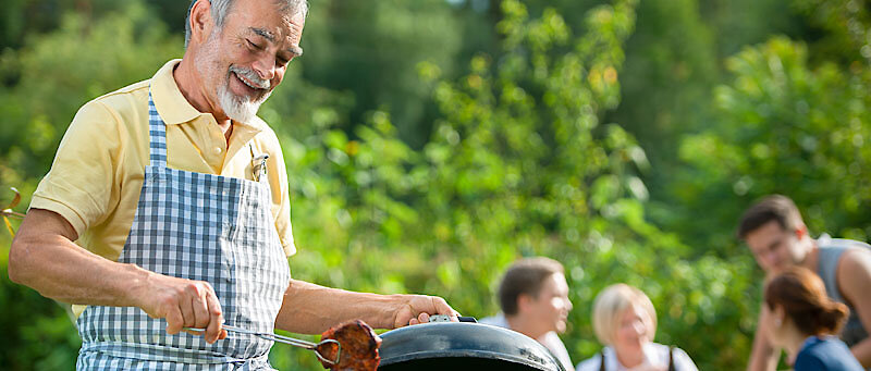 Grillen mit der ganzen Familie im Ferienhaus